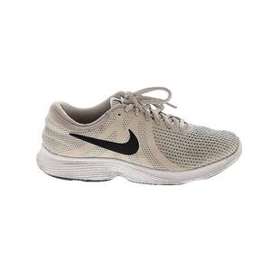 Nike Women's Tan and White Sneakers